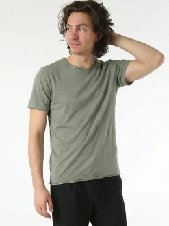 Guy T-shirt girocollo da uomo in cotone - pistacchio