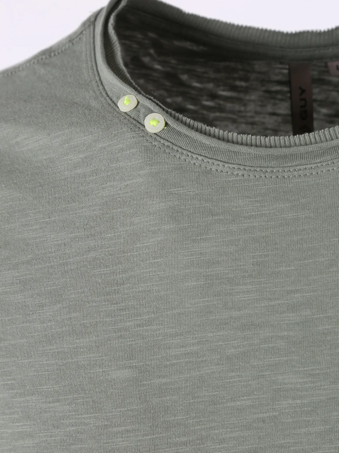 Guy T-shirt girocollo da uomo in cotone - pistacchio