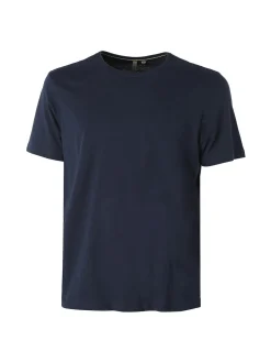 Guy T-shirt girocollo da uomo in cotone - blu scuro