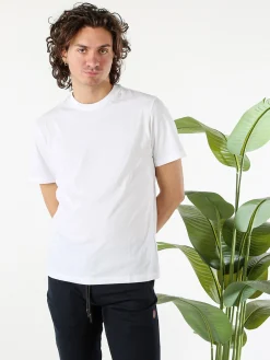 Guy T-shirt girocollo da uomo in cotone - bianco
