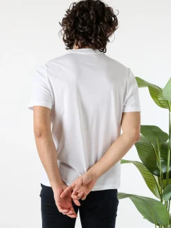 Guy T-shirt girocollo da uomo in cotone - bianco