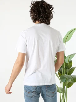 Guy T-shirt girocollo da uomo in cotone - bianco