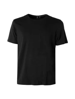 Guy T-shirt girocollo da uomo in cotone - nero