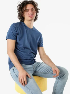 Guy T-shirt girocollo da uomo in cotone - jeans