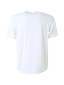 Guy T-shirt girocollo da uomo in tessuto tecnico traspirante - bianco