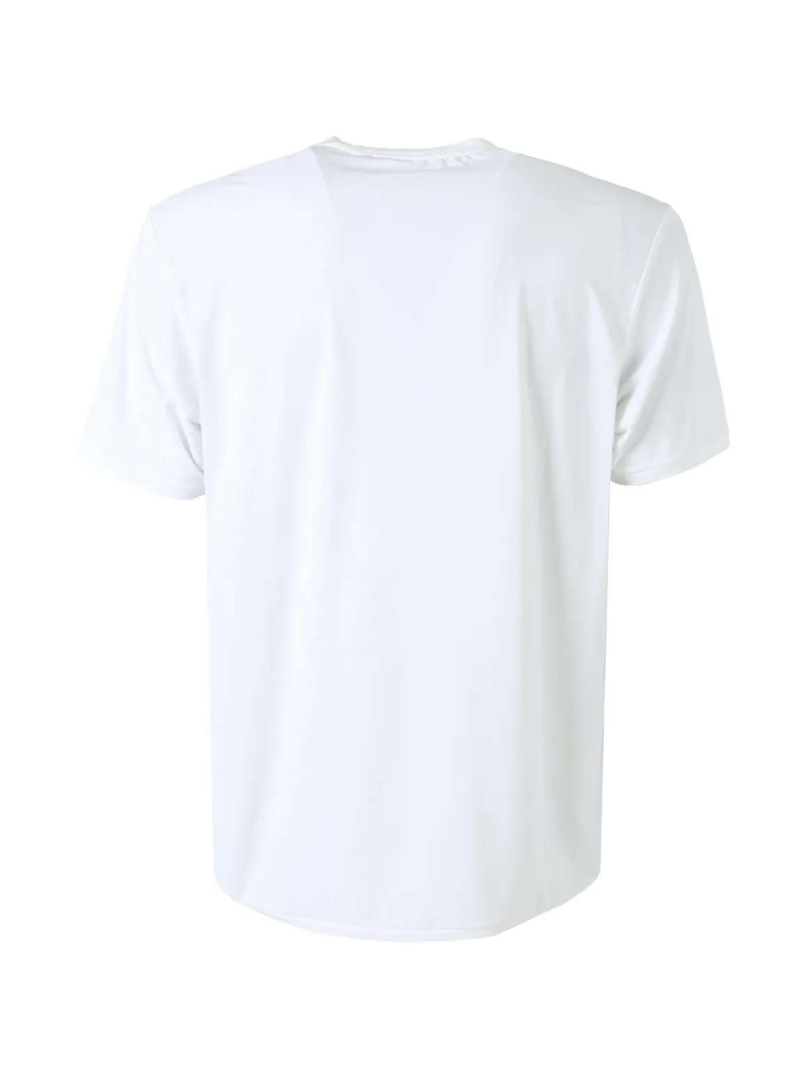Guy T-shirt girocollo da uomo in tessuto tecnico traspirante - bianco