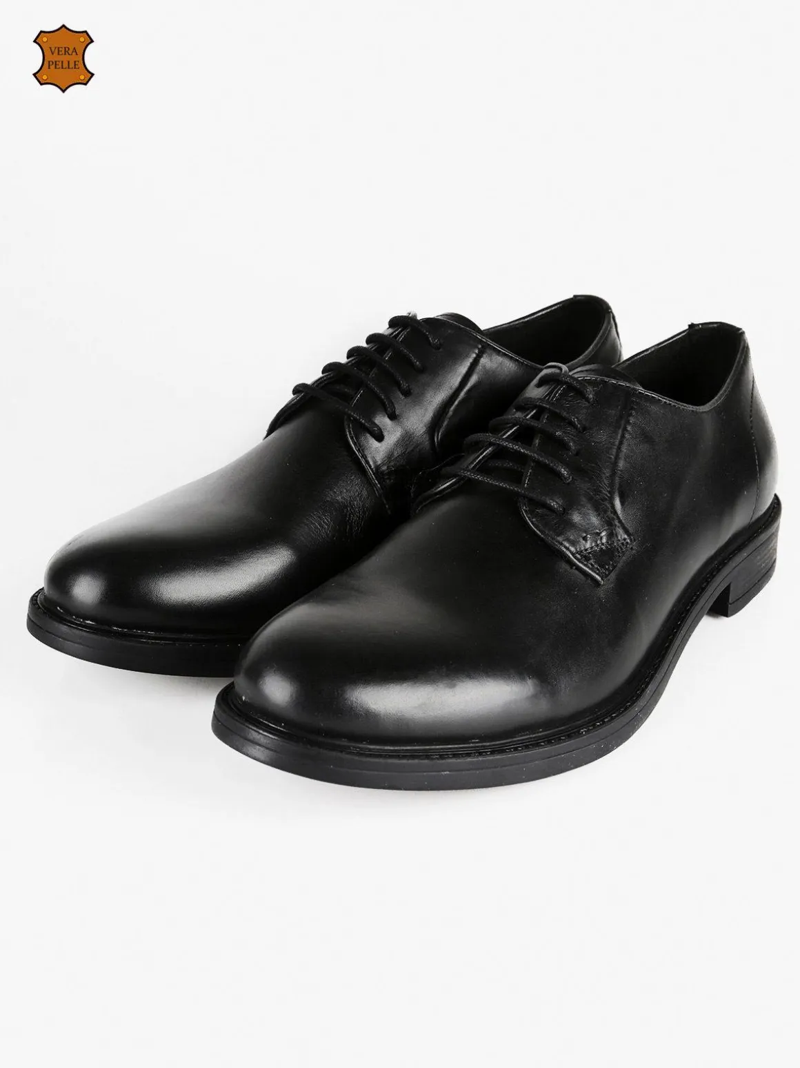 Halland Francesine derby in pelle nera