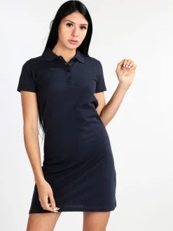 Hangar93 Vestito donna in cotone a maniche corte