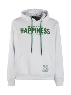 Happiness Felpa sportiva da uomo con cappuccio