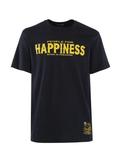 Happiness T-shirt da uomo con stampa
