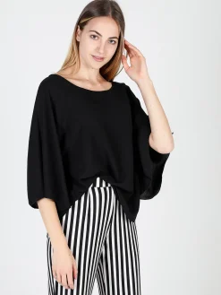 Hdl Milano Blusa donna con maniche a campana
