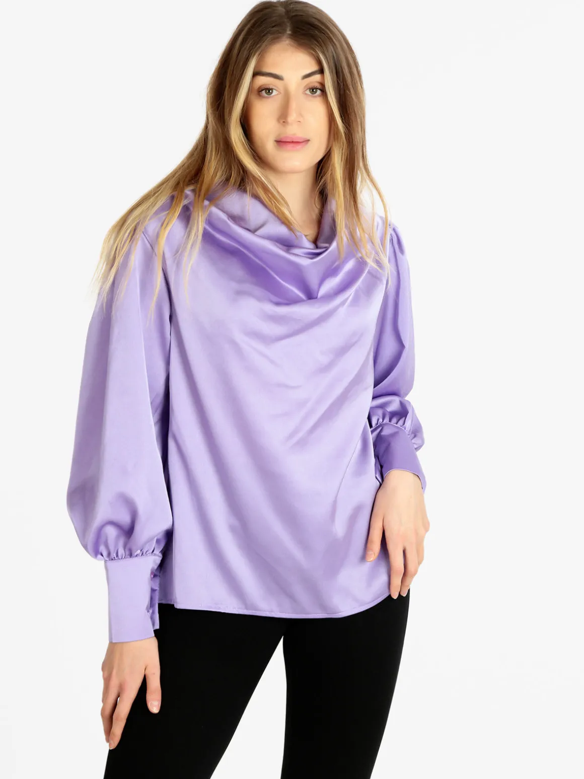 Hdl Milano Blusa donna con maniche ampie