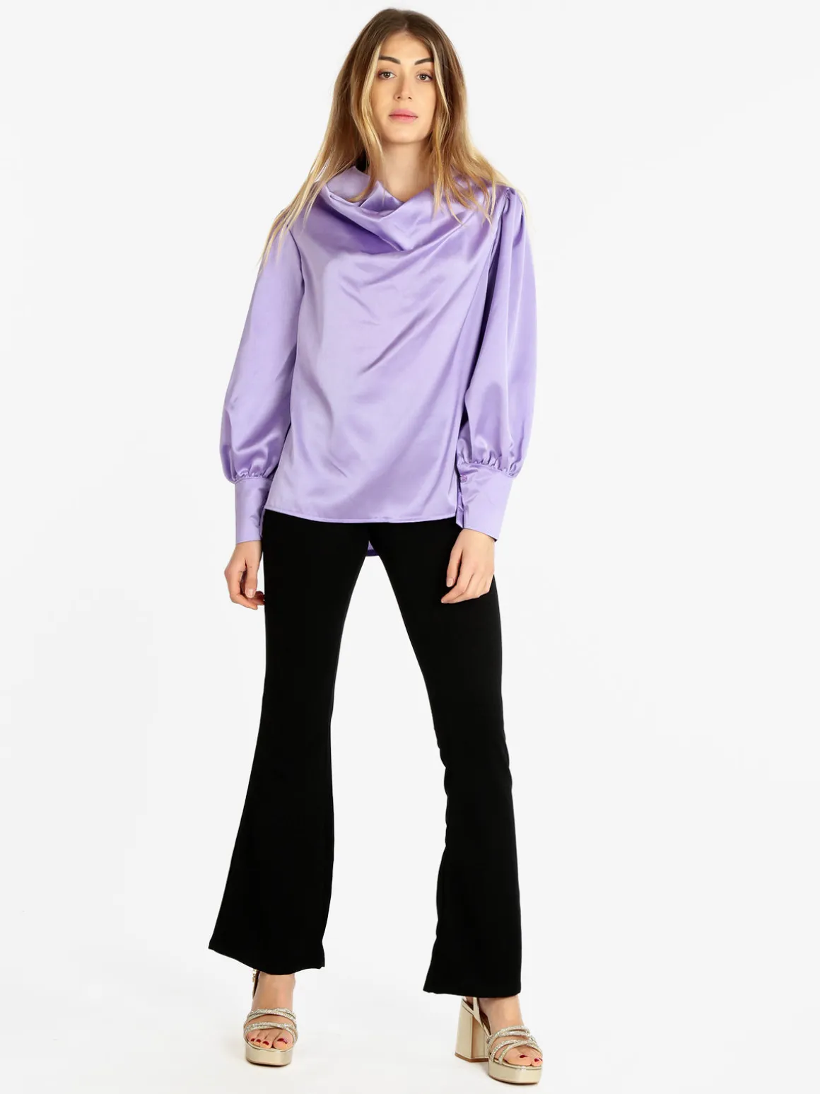 Hdl Milano Blusa donna con maniche ampie