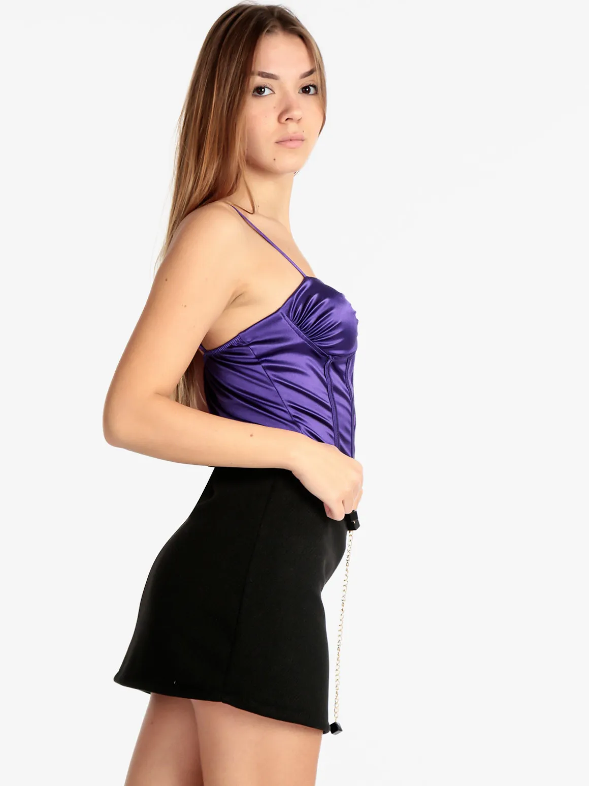 Hdl Milano Body donna con coppe imbottite