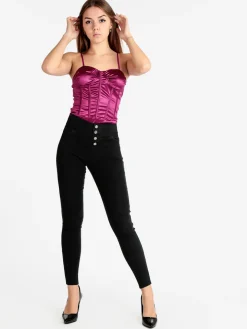 Hdl Milano Body donna con coppe imbottite
