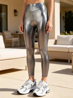 Hdl Milano Leggings donna con lurex