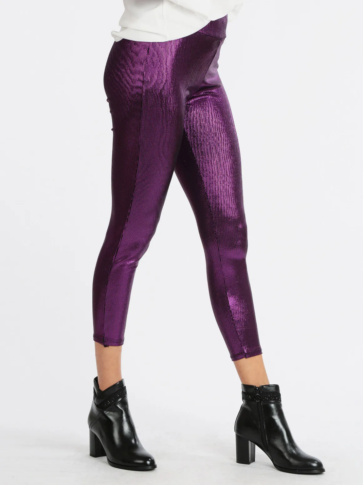 Hdl Milano Leggings donna con lurex