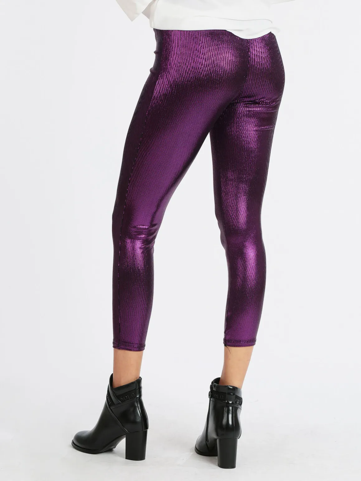 Hdl Milano Leggings donna con lurex