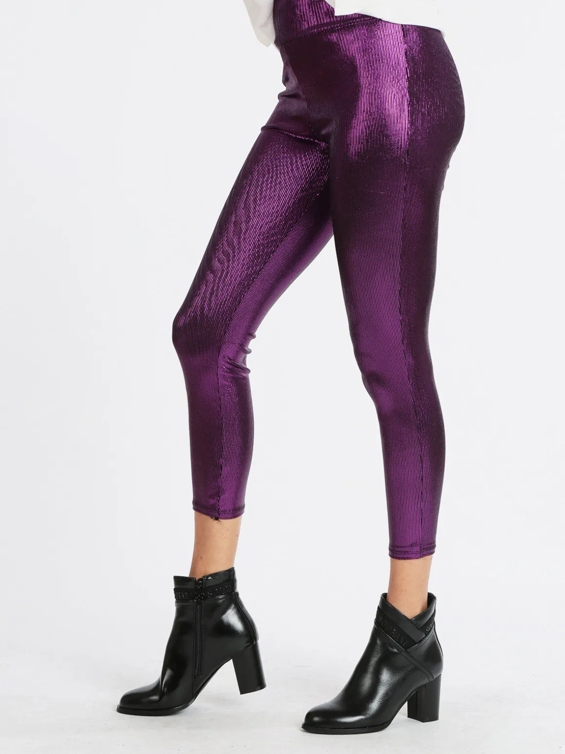 Hdl Milano Leggings donna con lurex