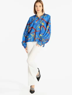 Hdl Milano Maxi camicia donna con stampe