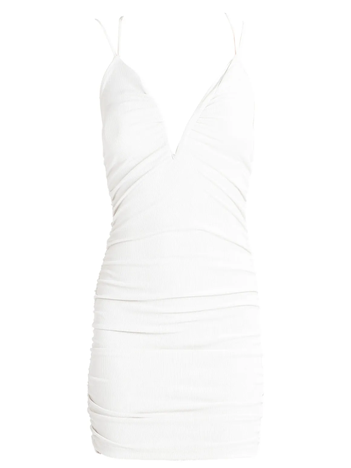 Hdl Milano Mini abito donna a costine scollo a V