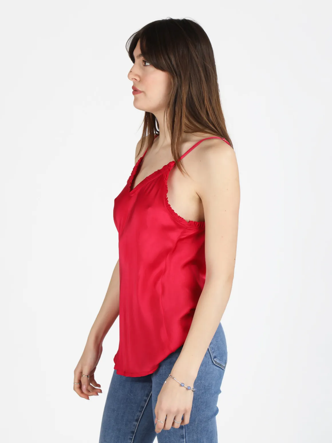 Hdl Milano Top donna con scollo a V