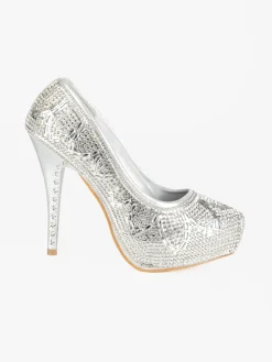 Hdluum Decolletè donna con glitter e tacco a spillo
