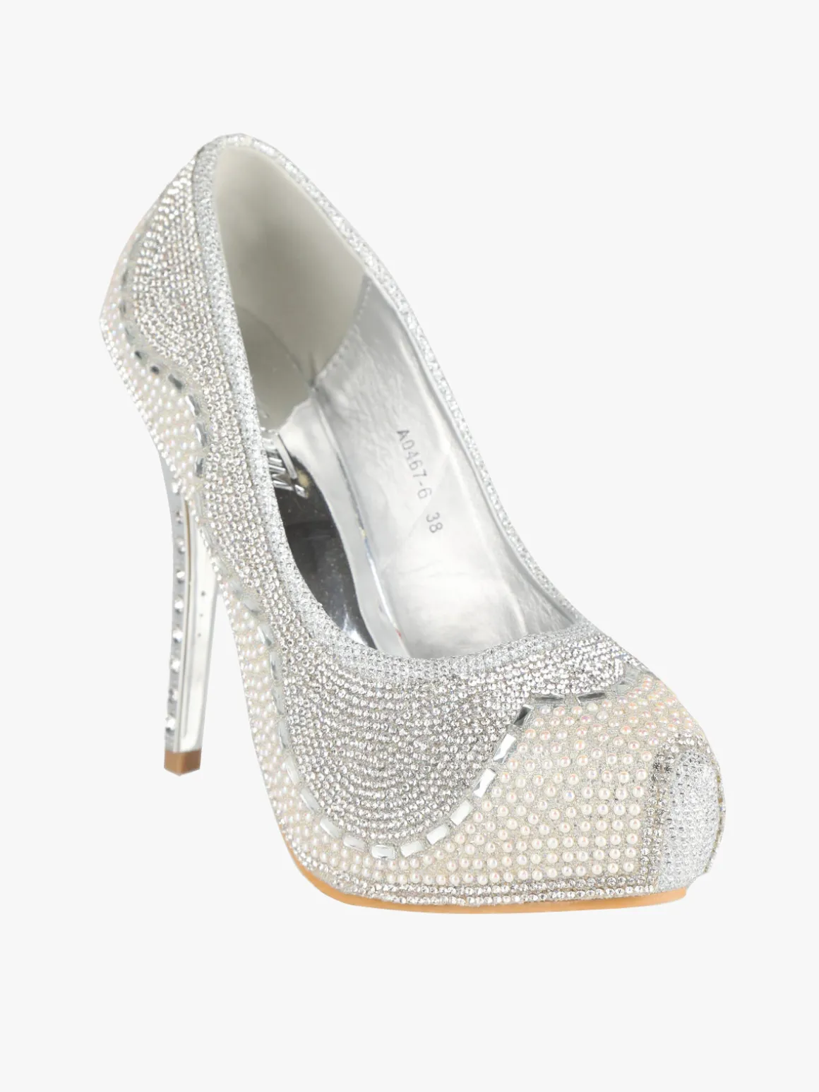 Hdluum Decolletè donna con glitter e strass