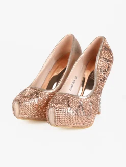 Hdluum Decolletè donna con glitter e tacco a spillo