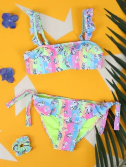 Hello Bikini Bikini unicorno da bambina con elastico per capelli