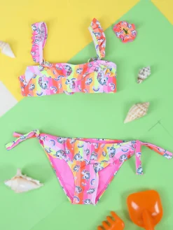 Hello Bikini Bikini unicorno da bambina con elastico per capelli