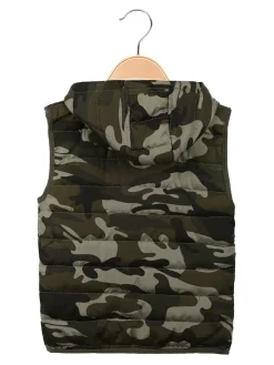 Hello Boy Gilet imbottito militare da bambino