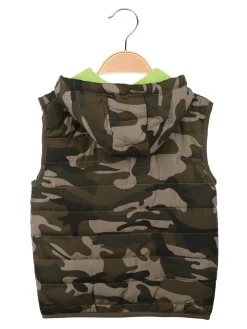 Hello Boy Gilet imbottito militare da bambino