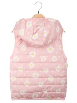 Hello Girl Gilet bambina imbottito con cappuccio