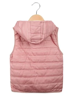 Hello Girl Gilet imbottito con cappuccio da bambina