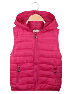 Hello Girl Gilet imbottito con cappuccio da bambina