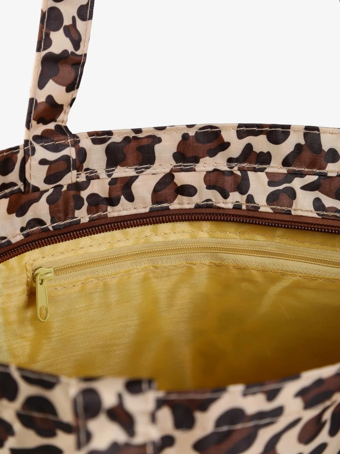 Hernan Borsa shopper della spesa con stampe - marrone
