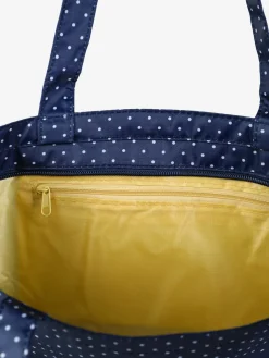 Hernan Borsa shopper della spesa con stampe - azzurro