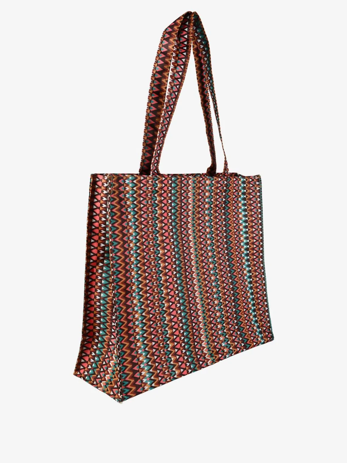 Hernan Borsa shopper della spesa con stampe - cuoio