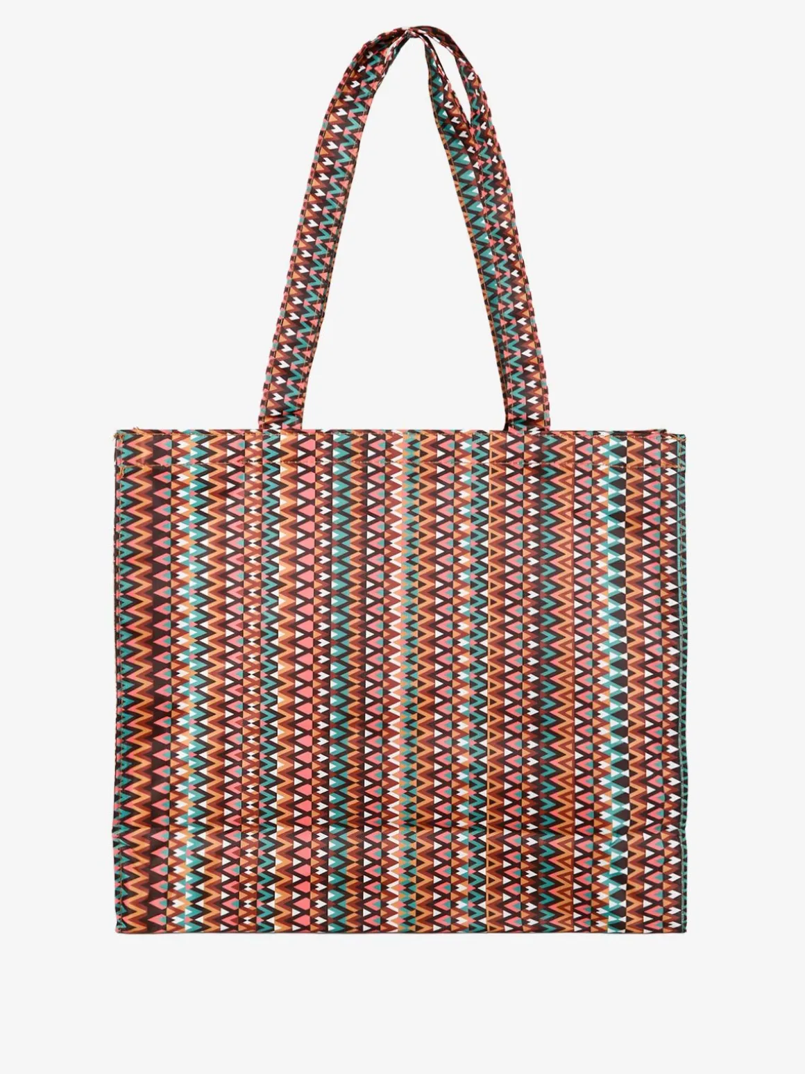 Hernan Borsa shopper della spesa con stampe - cuoio