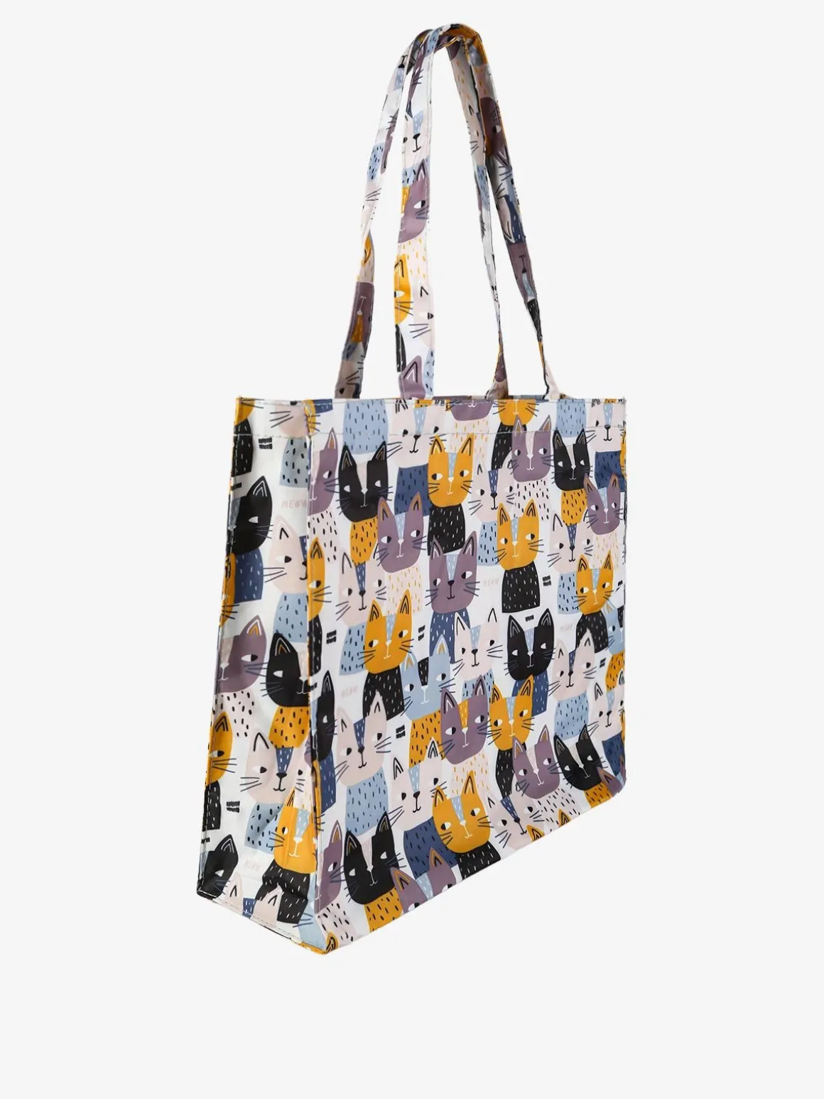 Hernan Borsa shopper della spesa con stampe - bianco