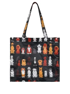 Hernan Borsa shopper della spesa con stampe - nero