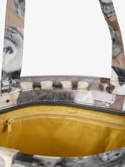 Hernan Borsa shopper della spesa con stampe - grigio
