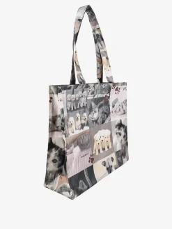 Hernan Borsa shopper della spesa con stampe - grigio