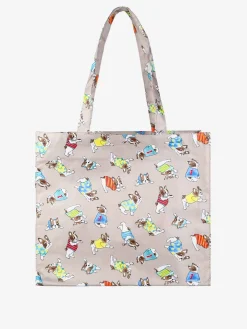 Hernan Borsa shopper della spesa con stampe - taupe