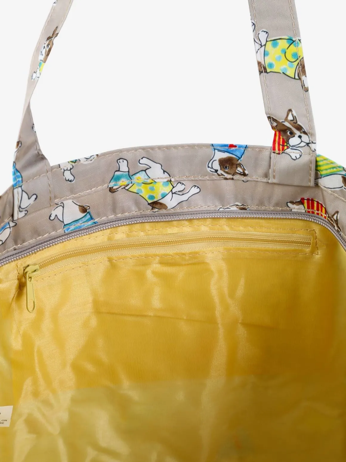 Hernan Borsa shopper della spesa con stampe - taupe