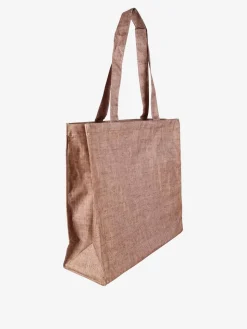 Hernan Borsa shopper della spesa con stampe - cammello