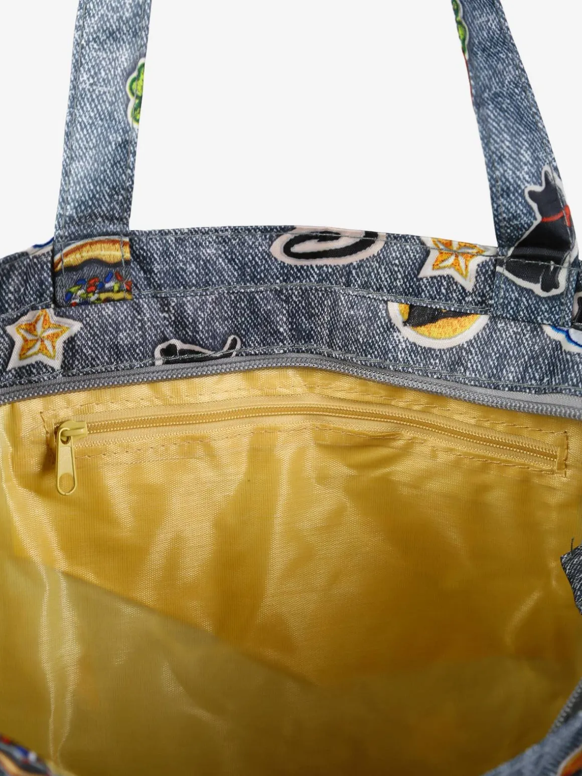 Hernan Borsa shopper della spesa con stampe - jeans