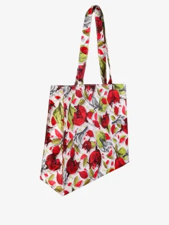 Hernan Borsa shopper della spesa con stampe - beige