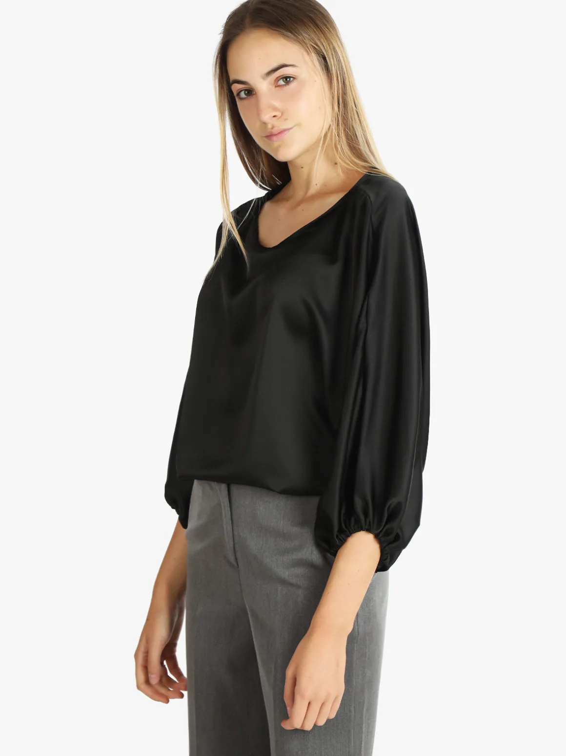 H & G Maxi blusa da donna con maniche ampie